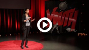 ValerieBecaert, directrice exécutive de l'IVADO au TEDxYouth Montréal